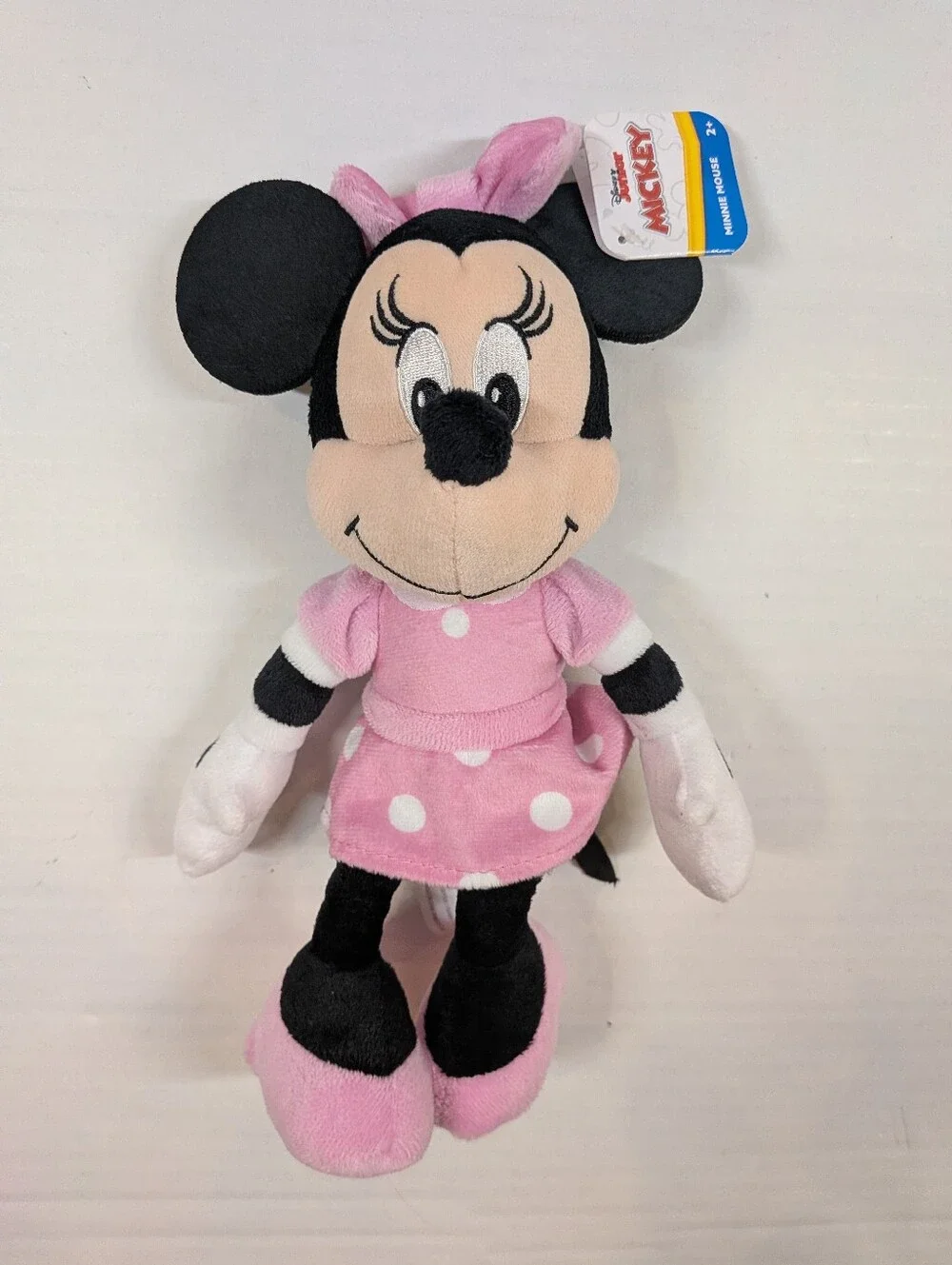 Disney Junior Mickey Mouse Bean Plush Minnie Mouse Stuffed Animal 9”